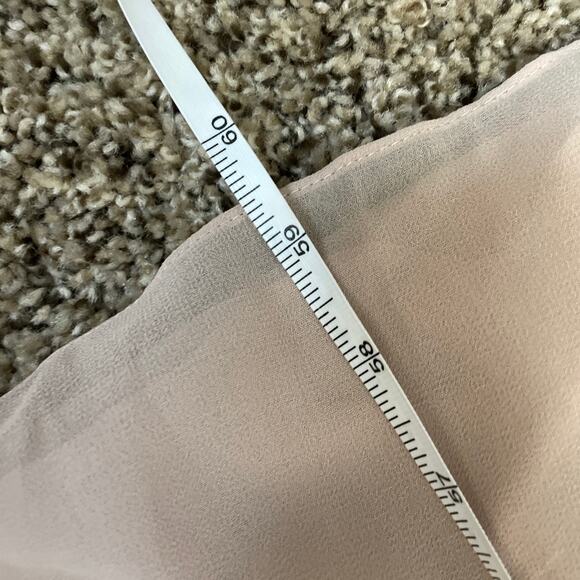 NWT Birdy Grey Devin Formal Bridesmaid Dress in Chiffon in Taupe Womens Large - Picture 8 of 15